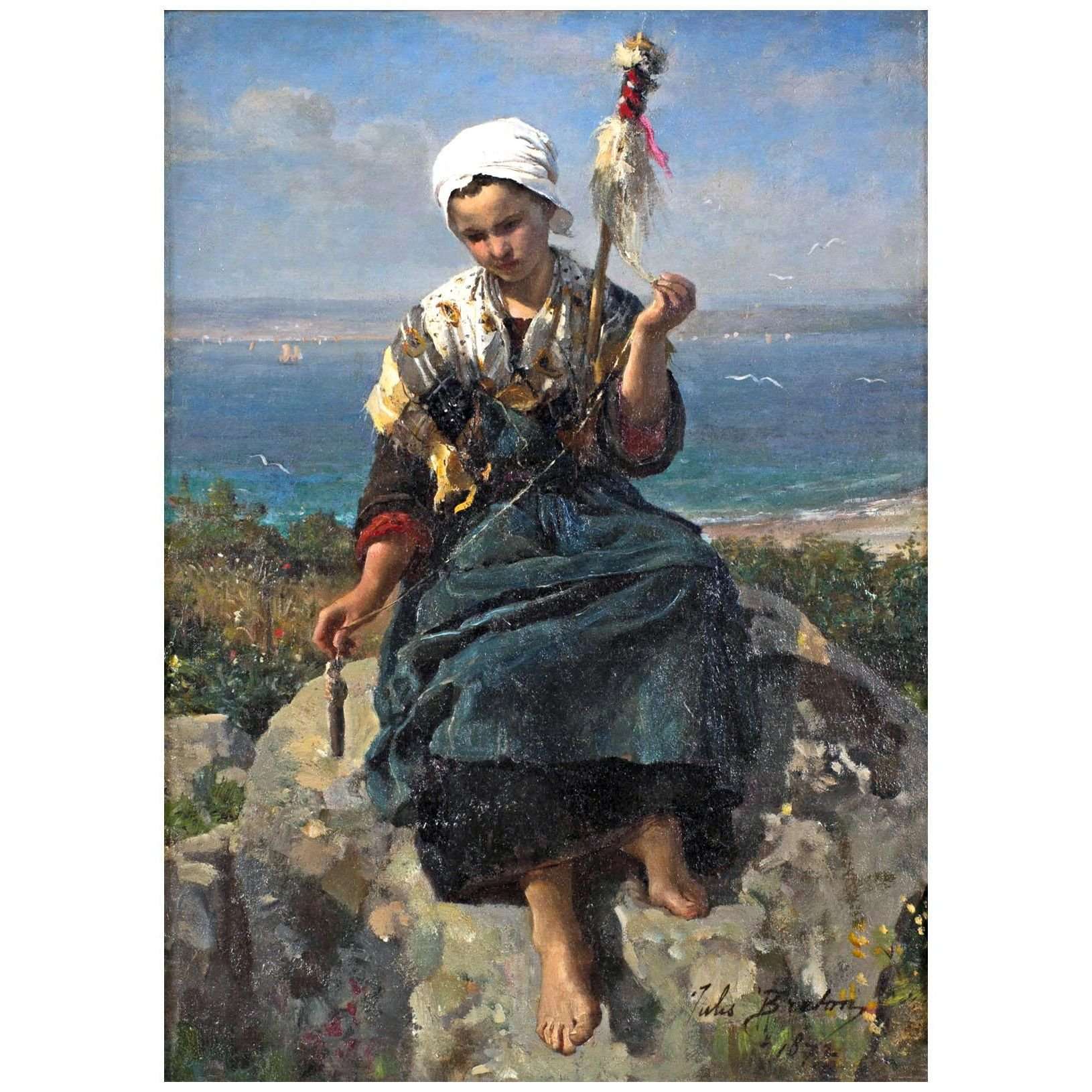  Jules Breton. La fileuse. 1872. Philbrook Museum of Art, Tulsa