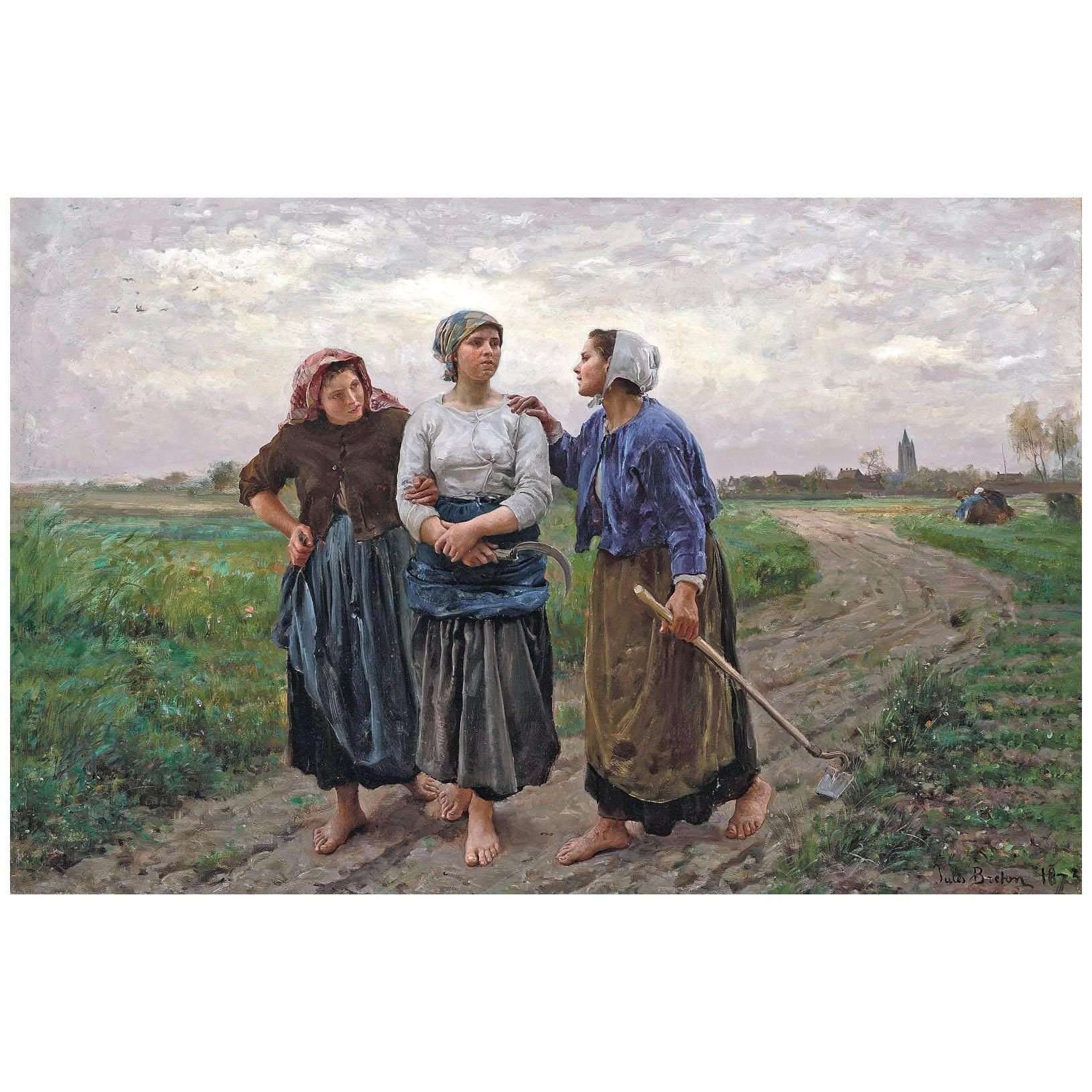  Jules Breton. Les amies. 1873. Private collection