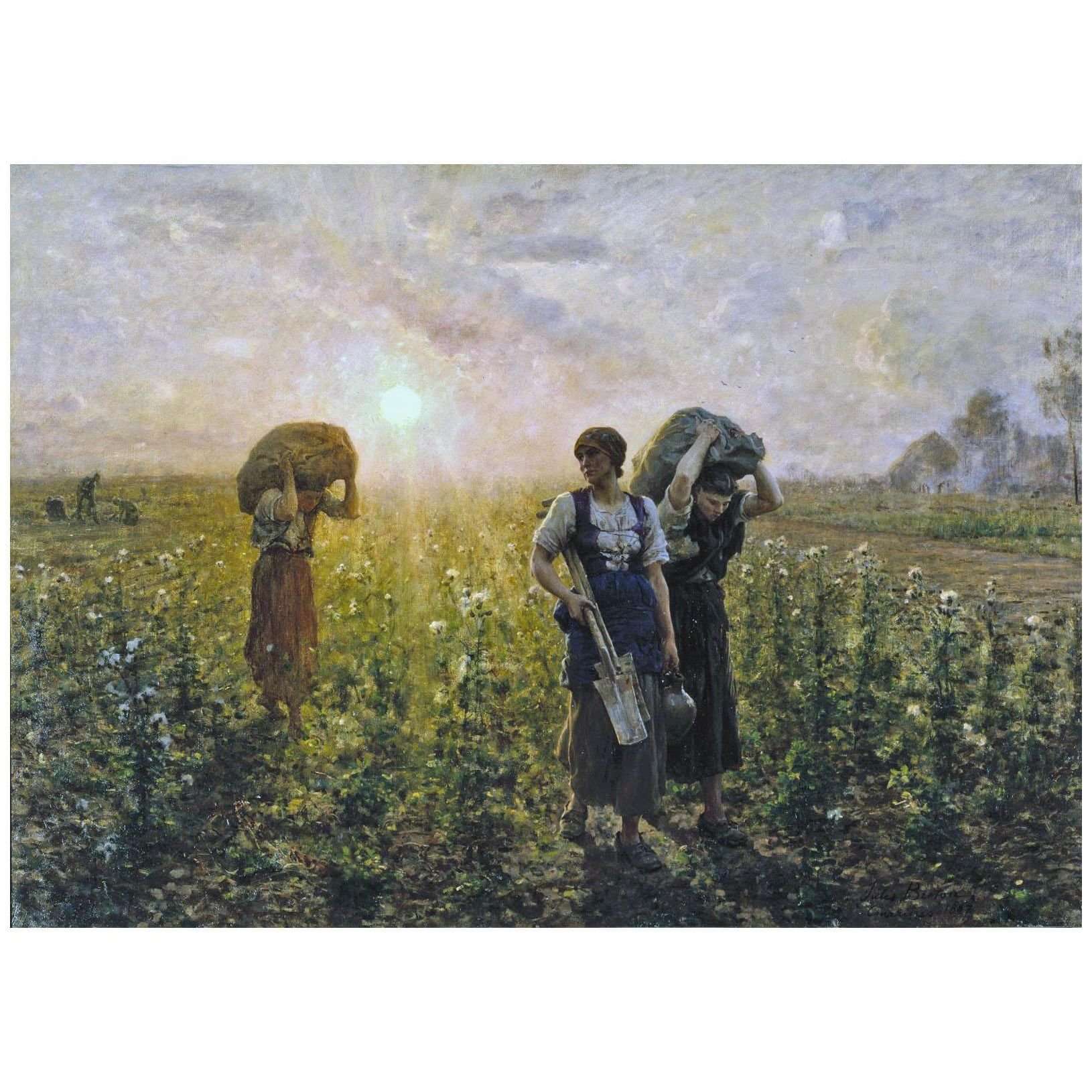  Jules Breton. Fin du travail. 1887. Brooklyn Museum New York