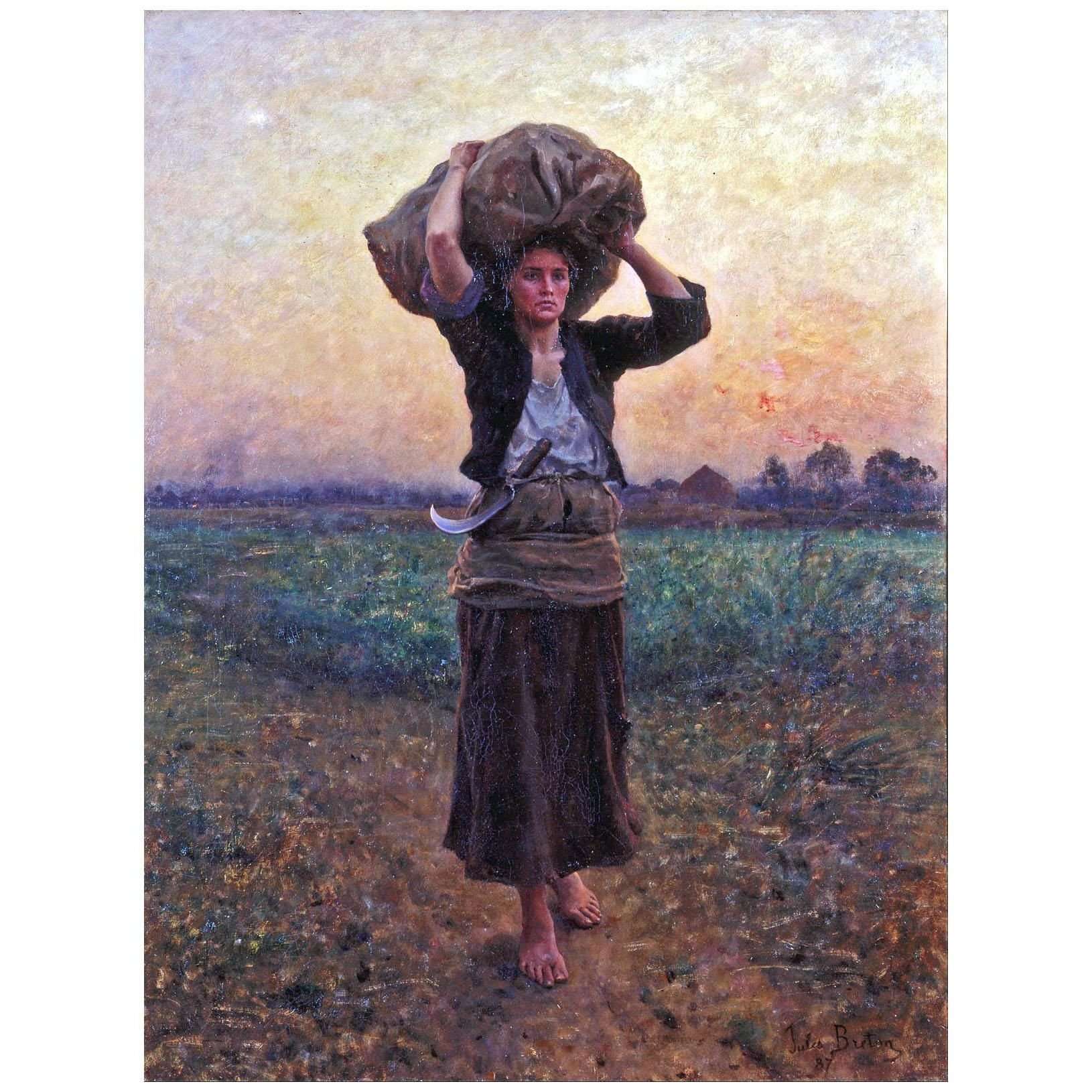  Jules Breton. L'?toile du Berger. 1887. Toledo Museum of Art