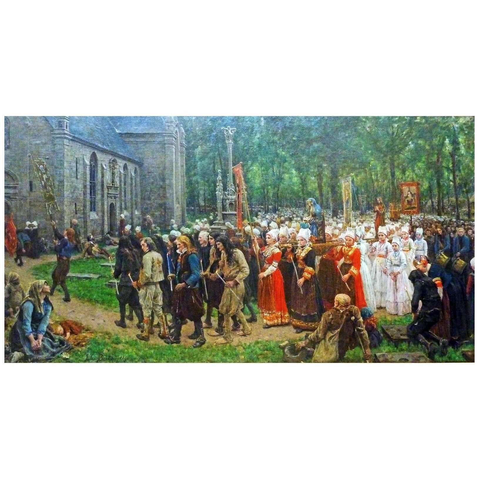  Jules Breton. Le Pardon de Kergoat. 1891. Mus?e des Beaux-Arts de Quimper