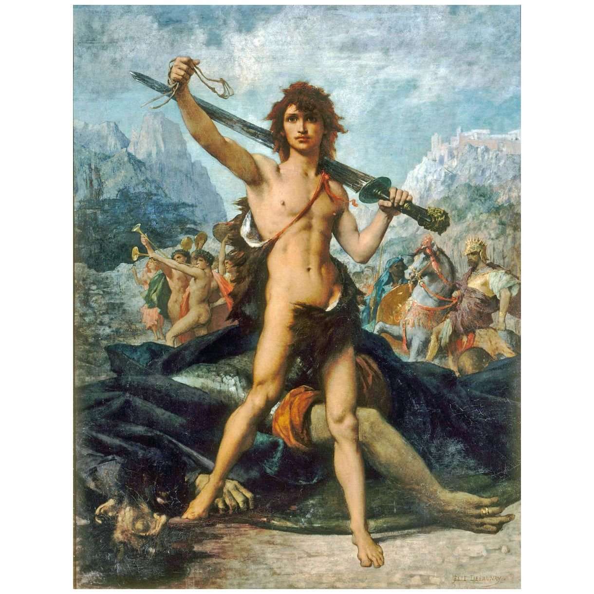 - Jules-Elie Delaunay. David Triomphant. 1874. Musee dArts de Nantes