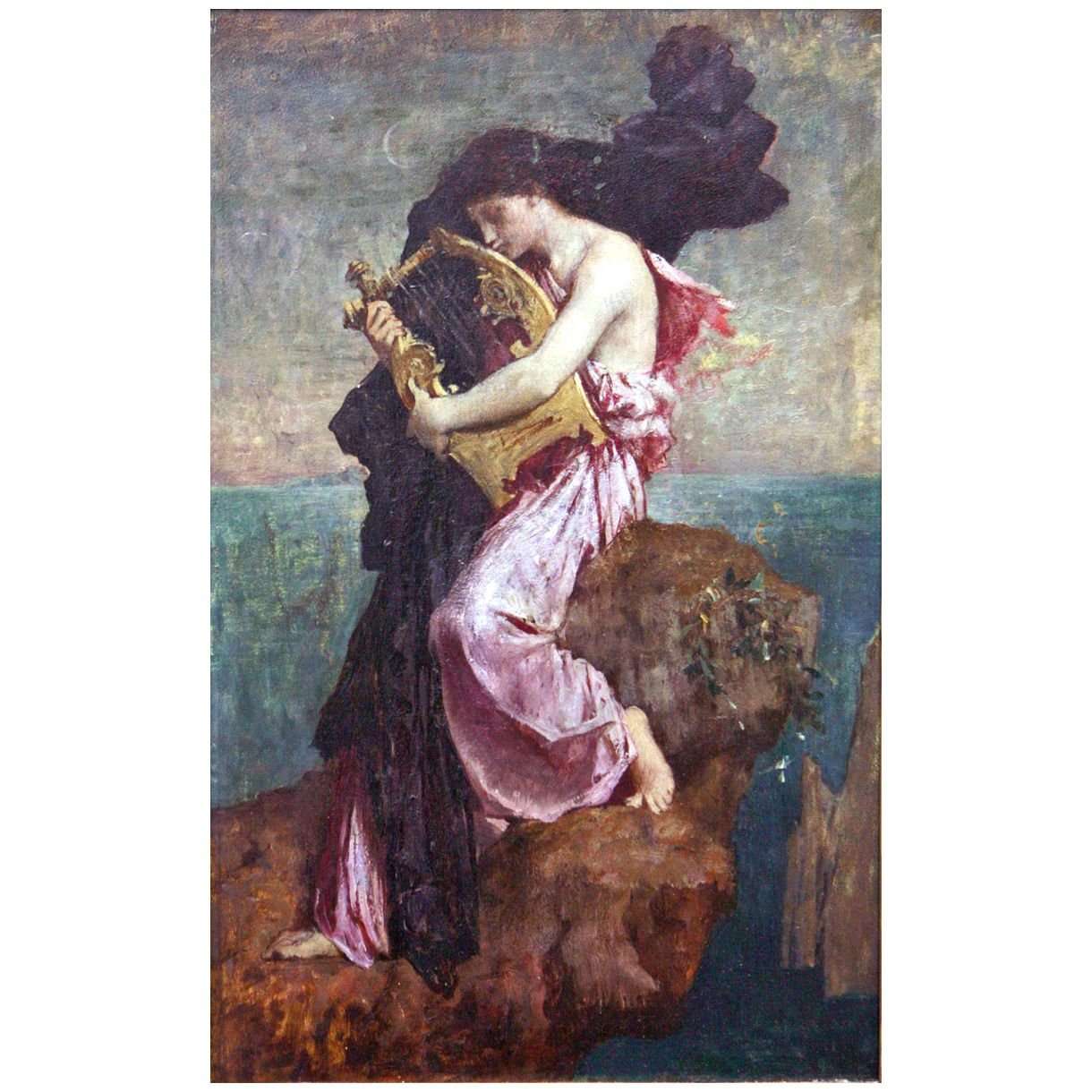- Jules-Elie Delaunay. Sapho embrassant sa lyre. 1875. MBA de Brest