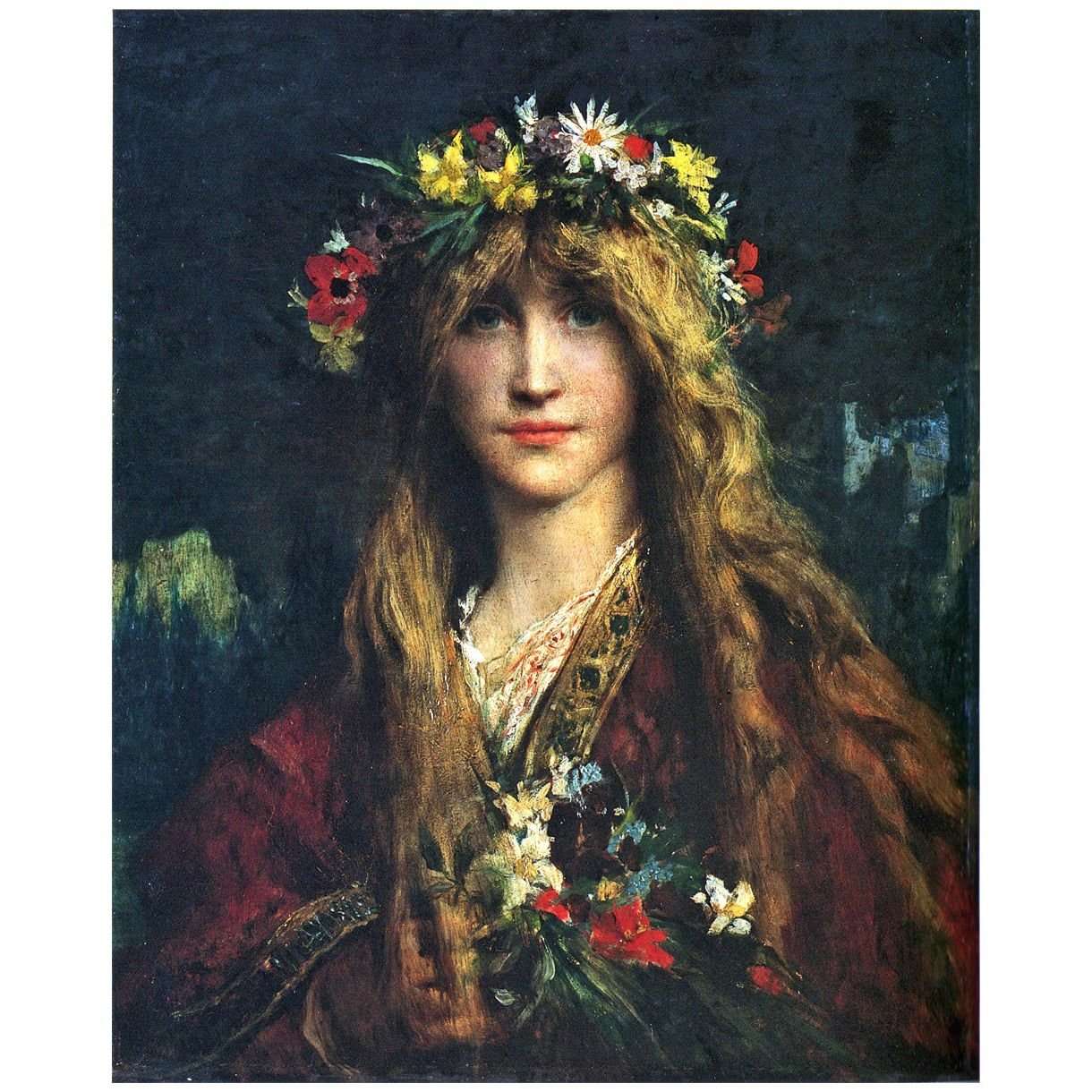 - Jules-Elie Delaunay. Ophelie. 1882. MBA de Bordeaux