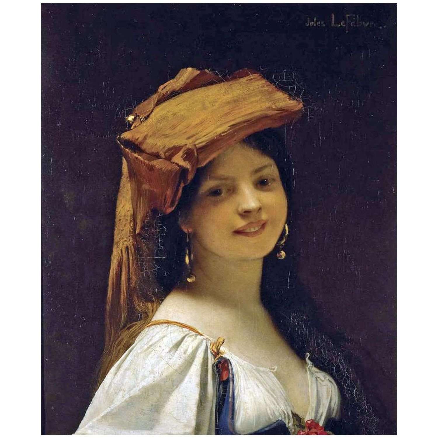  Jules Lefebvre. La jeune rieuse.1861. Musee de Picardie, Amien