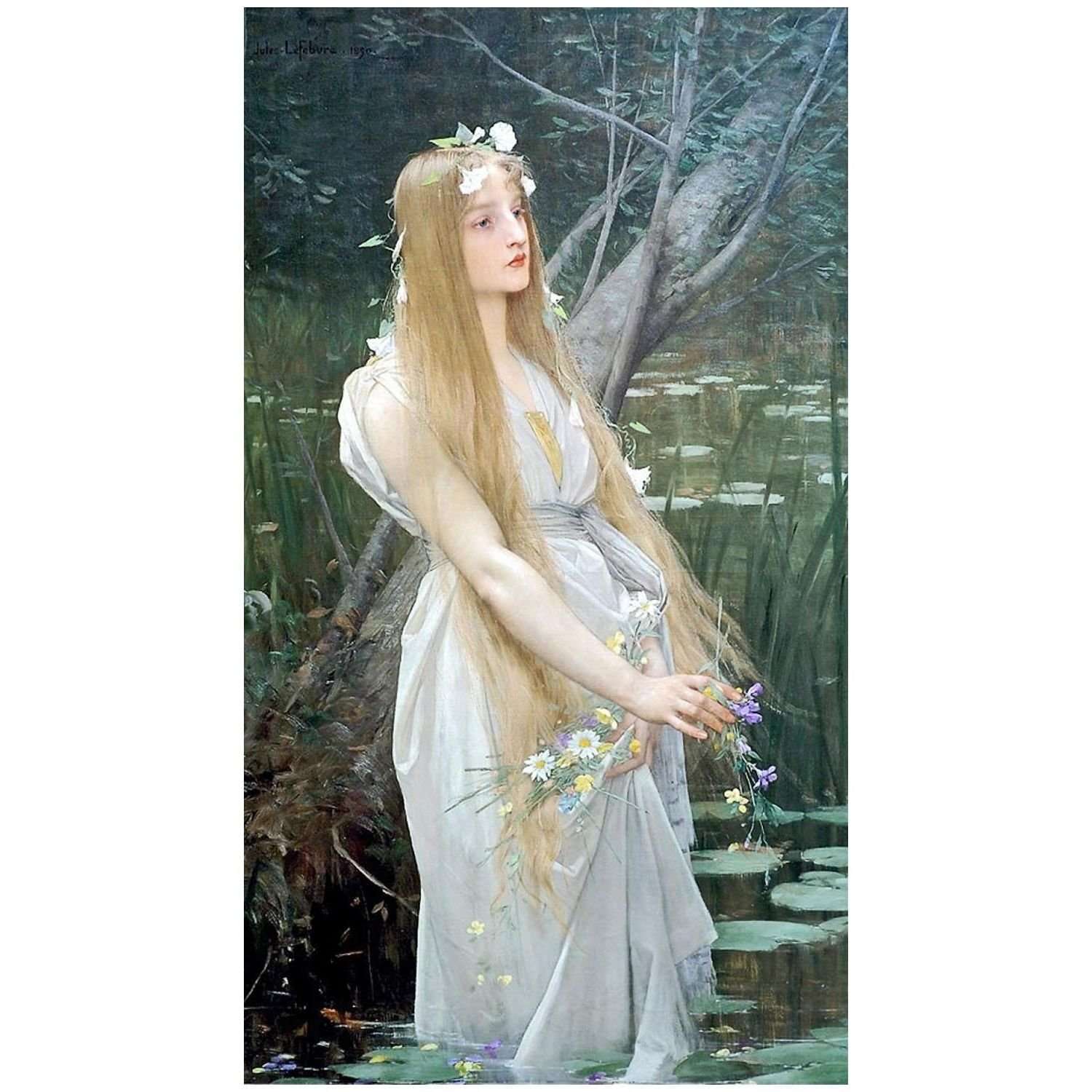  Jules Lefebvre. Ophelie. 1890. Private collection