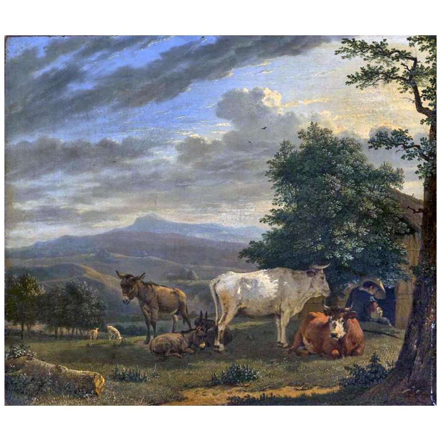  Karel Dujardin. Landscape with Cows. 1654. Hermitage Museum