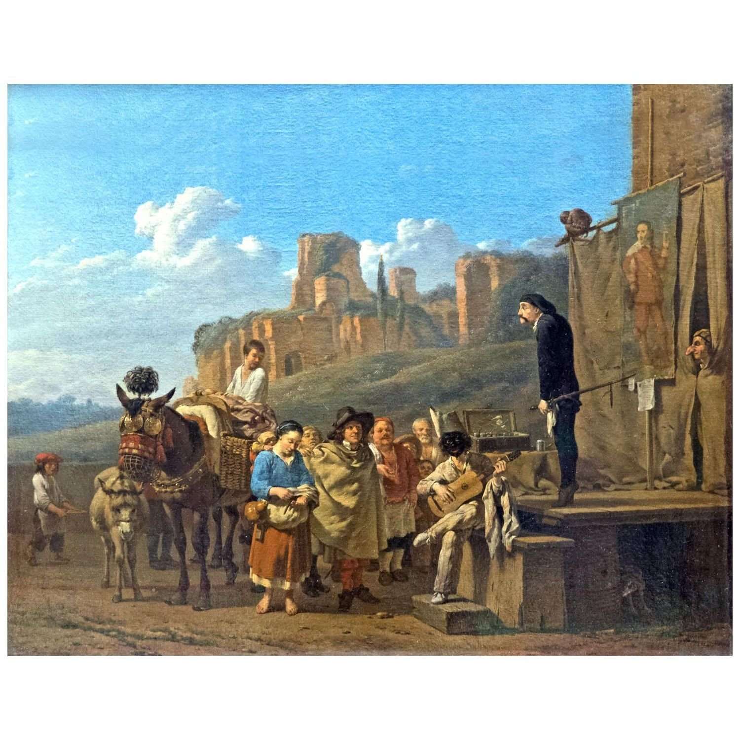  Karel Dujardin. The Italian Charlatans. 1657. Musee du Louvre