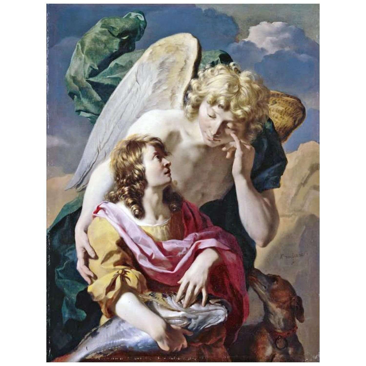  Karel Dujardin. Tobias and the angel. 1660. Museum of Fine Art Budapest