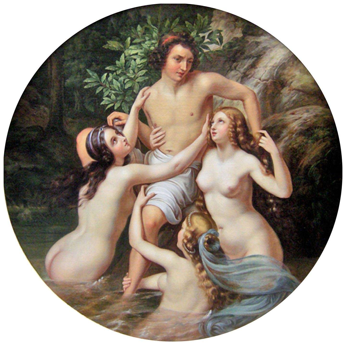   Karl Ferdinand Sohn. Der Raub des Hylas. 1830. Privatesammlung