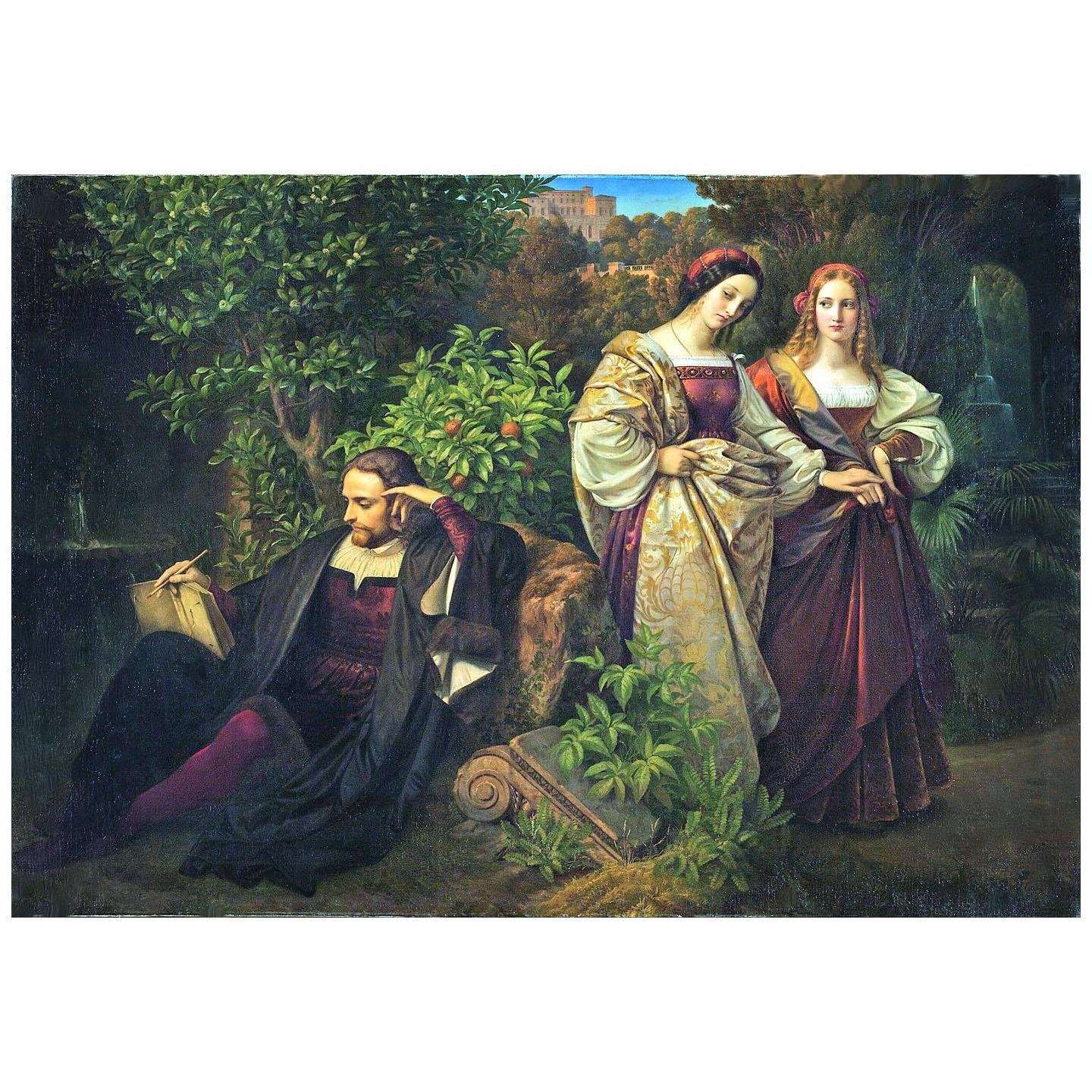   Karl Ferdinand Sohn. Torquato Tasso und die beiden Leonoren. 1839. Kunstpalast Dusseldorf