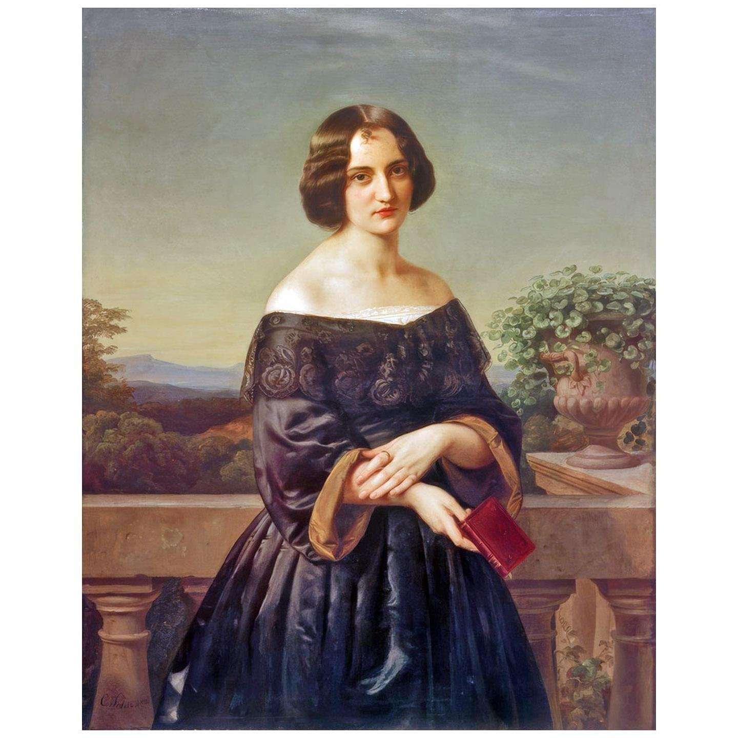   Karl Ferdinand Sohn. Malerin Marie Wiegmann 1843. Kunstpalast Dusseldorf