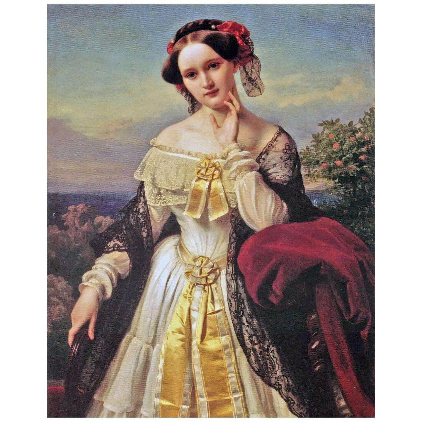   Karl Ferdinand Sohn. Mathilde Wesendonck. 1850. StadtMuseum Bonn