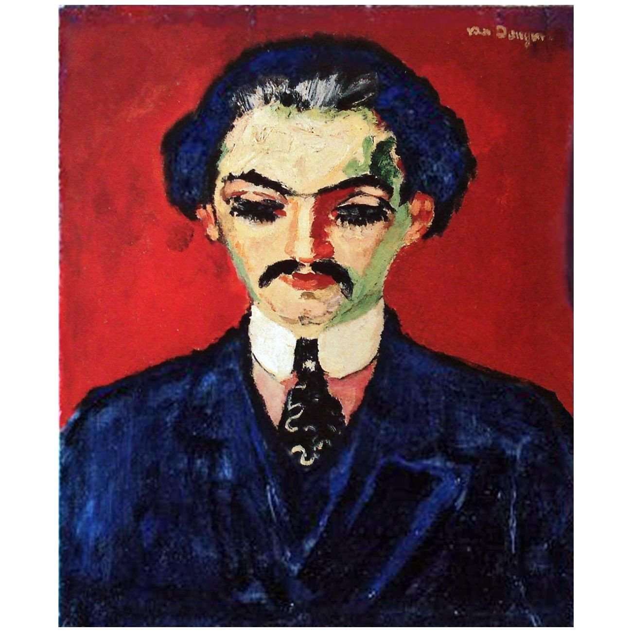   Kees van Dongen. Portrait de Kahnweiler. 1907. Musee du Petit Palais Geneve