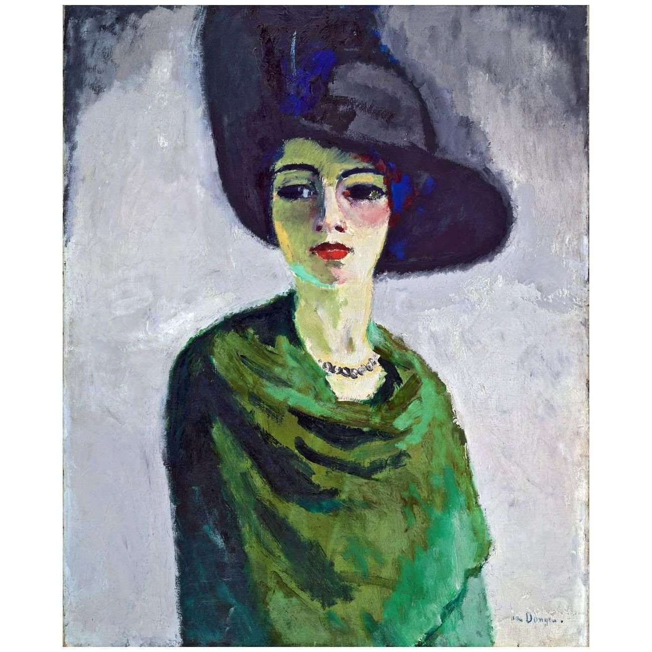   Kees van Dongen. Femme au chapeau noir. 1908. Hermitage St Petersburg