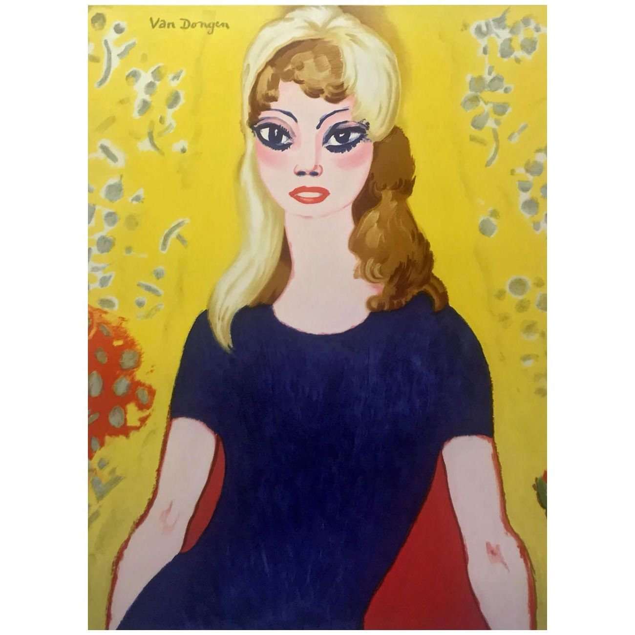   Kees van Dongen. Brigitte Bardot. 1958. Musee de la Mode (Musee Galliera), Paris