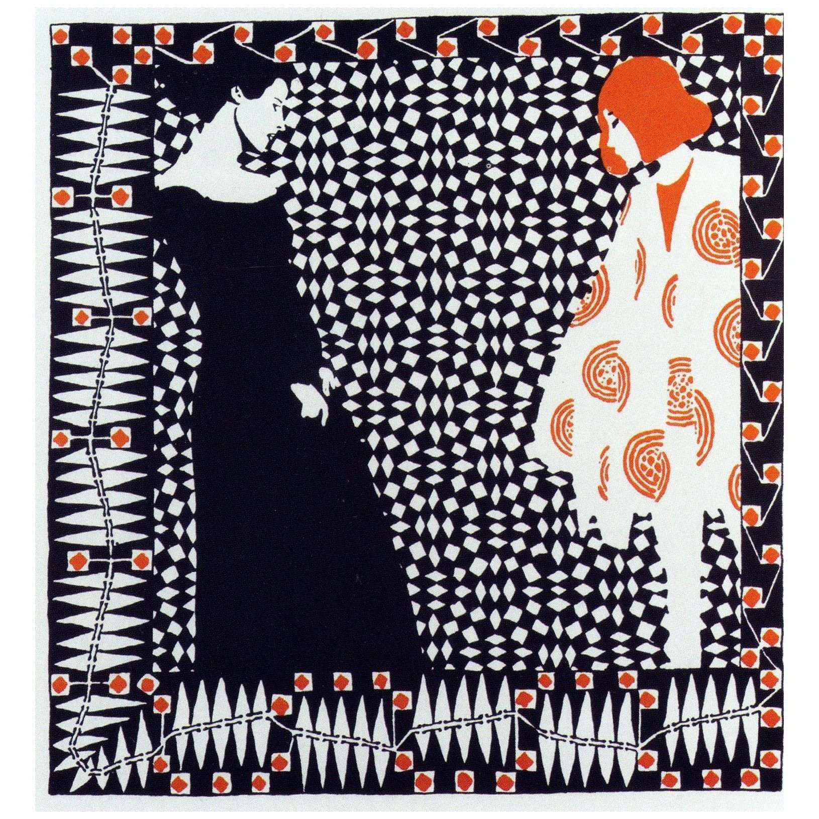  Koloman Moser. Vorfr?hling. Illustation zum Gedicht von Rilke. 1901. Buchdruck