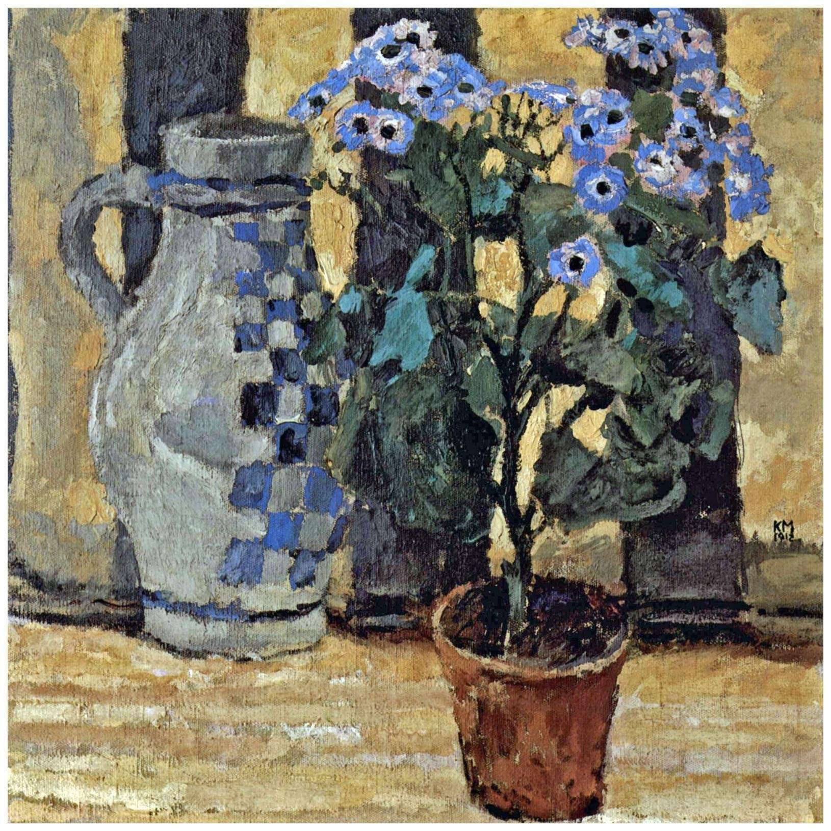  Koloman Moser. Blumenstock und Keramikkrug. 1912. Leopold Museum Wien