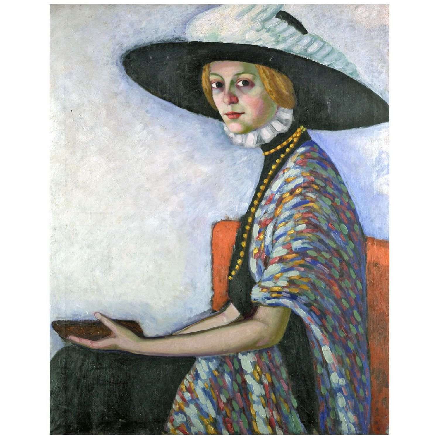  Konrad Magi. Portrait of Alide Asmus. 1912. Tartu Kunstimuuseum