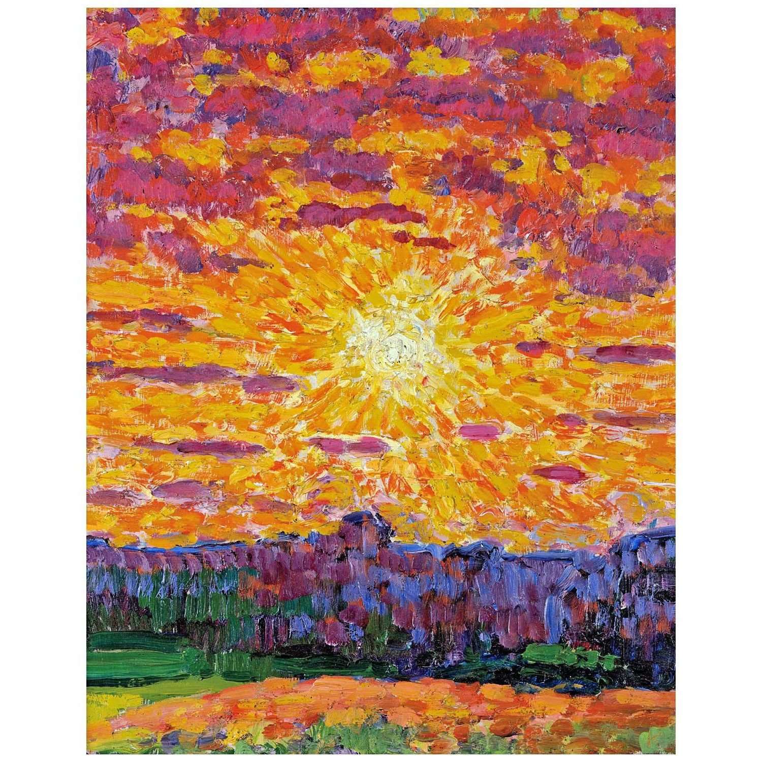  Konrad Magi. Landscape with Sun. 1914. Eesti Kunstimuuseum Tallinn