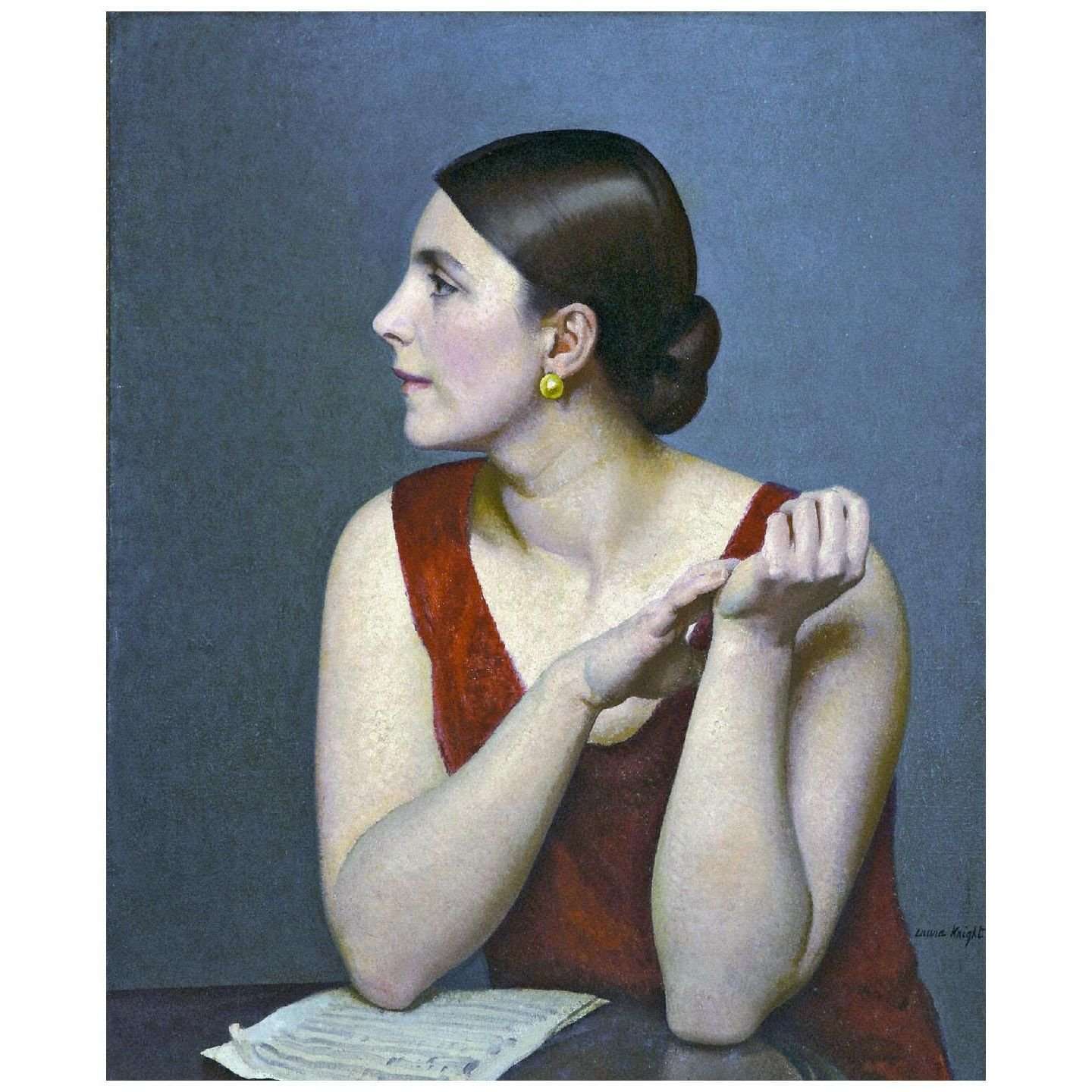  Laura Knight. Ethel Bartlett. 1926. Atkinson Art Museum Southport
