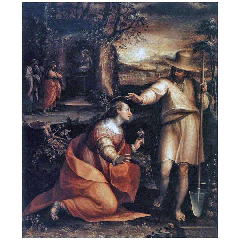  Lavinia Fontana. Noli me tangere (Christ and Magdalene). 1581. Uffizi