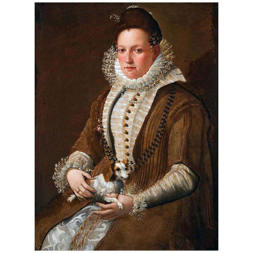  Lavinia Fontana. Lady with a Lap Dog. 1595. Walters Art Museum