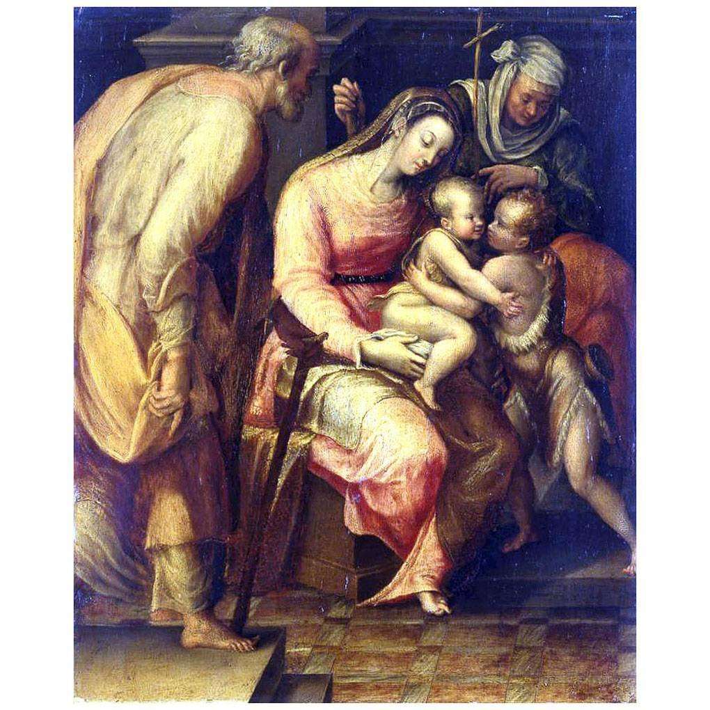  Lavinia Fontana. La Sacra Familia. Gemaldegalerie Alte Meister, Dresden