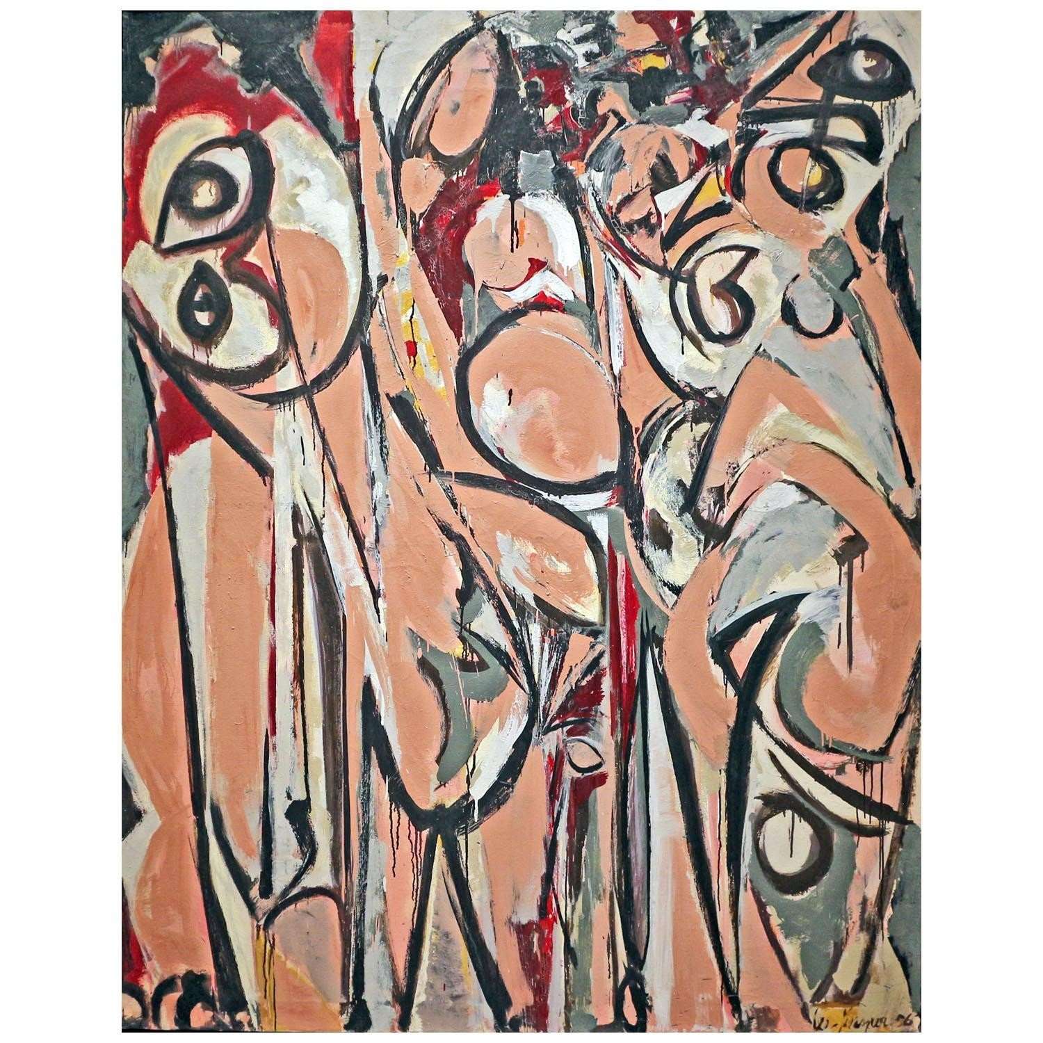  Lee Krasner. Three in Two. 1956. Private collection