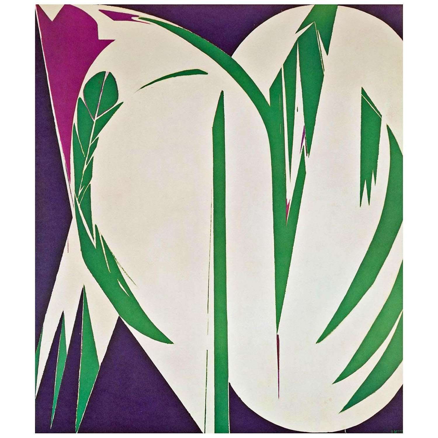  Lee Krasner. Rising Green. 1972. Metropolitan Museum New York