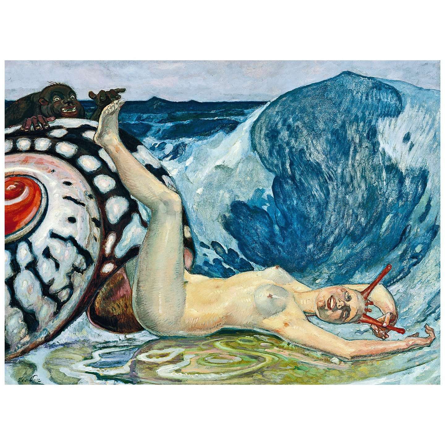  Leo Putz. Das kitzlige Schnecklein. 1904. Privatsammlung