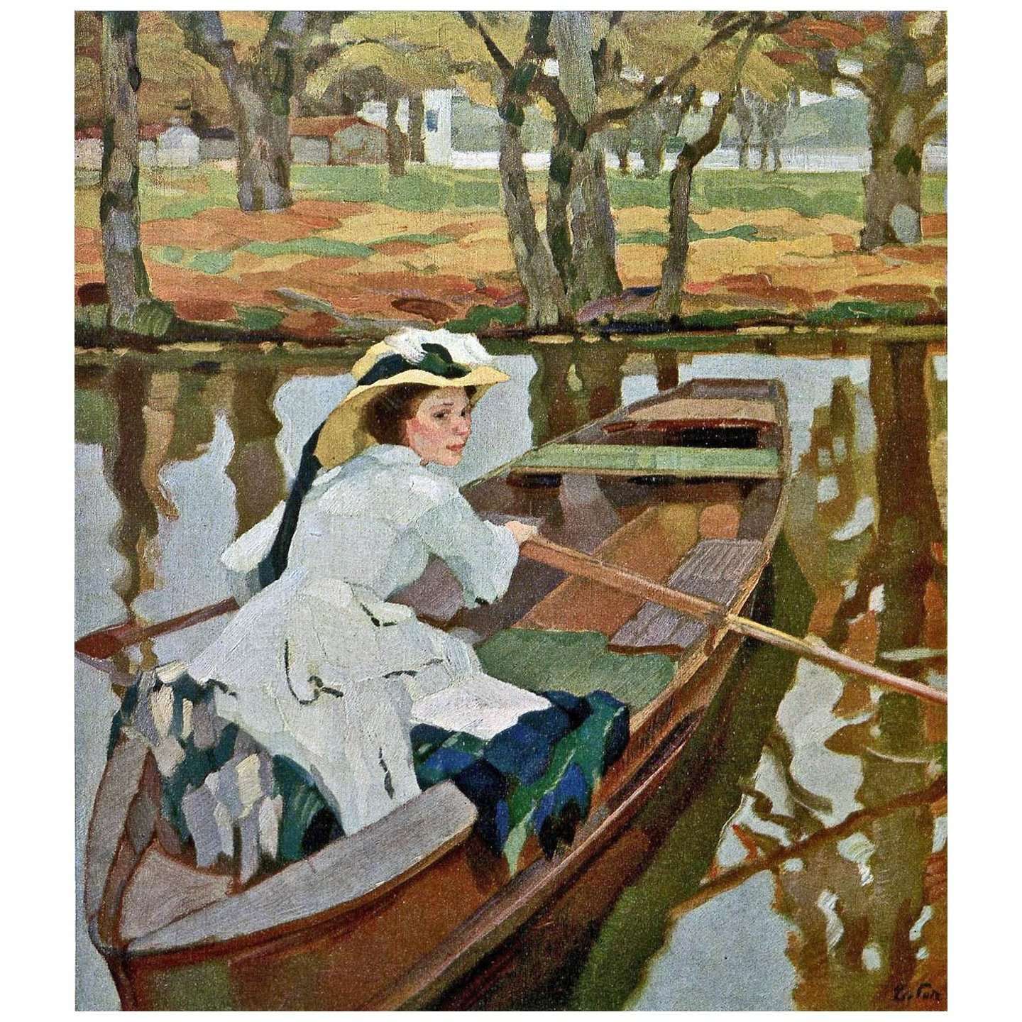  Leo Putz. Kahnfahrt. 1909. Landesmuseum Meinz