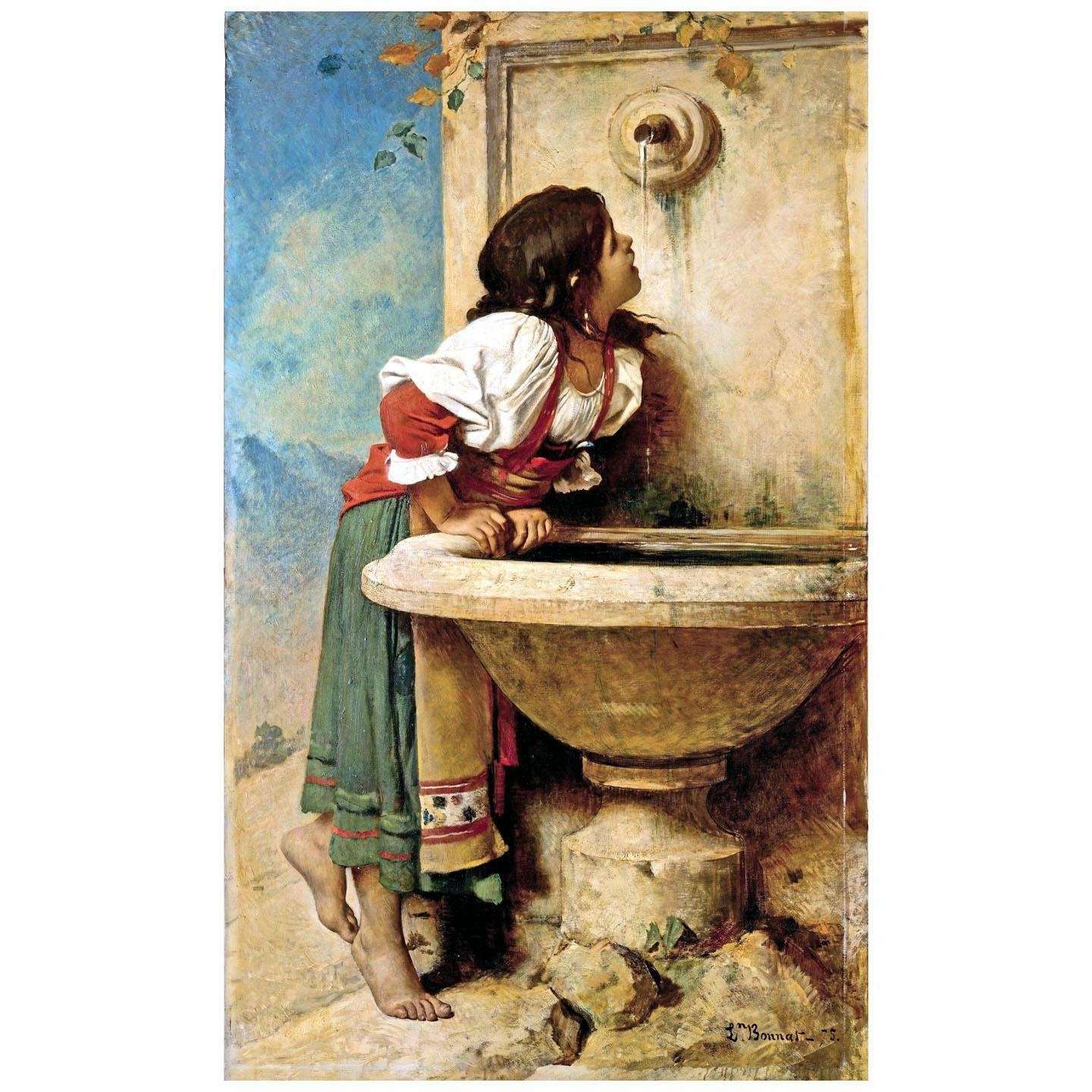   Leon Bonnat. Jeune fille romaine ? la fontaine. 1875. Metropolitan Museum