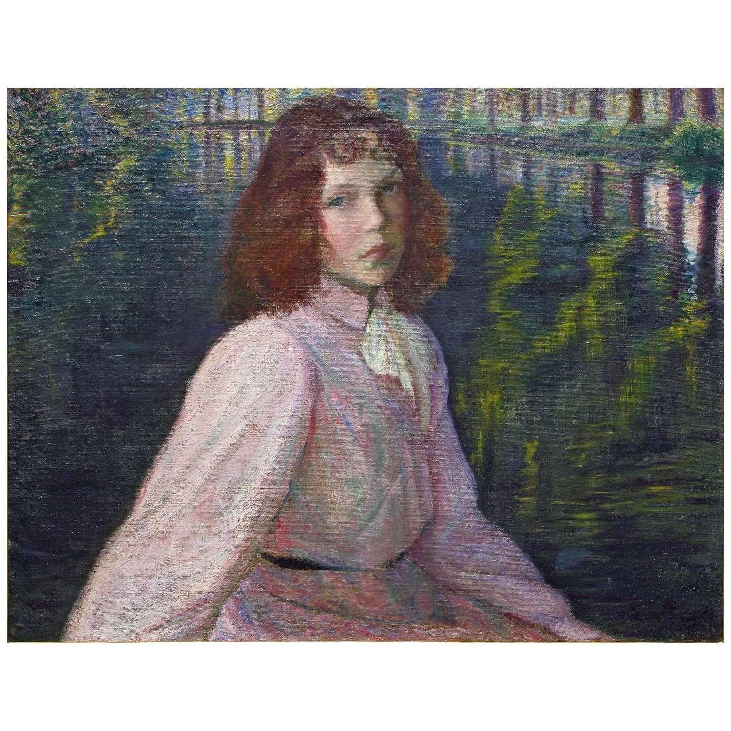 Lilla Cabot Perry. At the River's Head. 1895