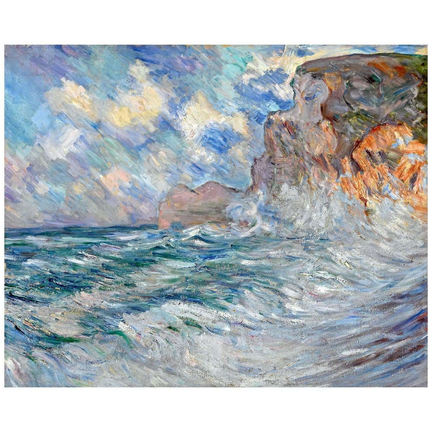  Lilla Cabot Perry. Cliffs at Etretat. 1896