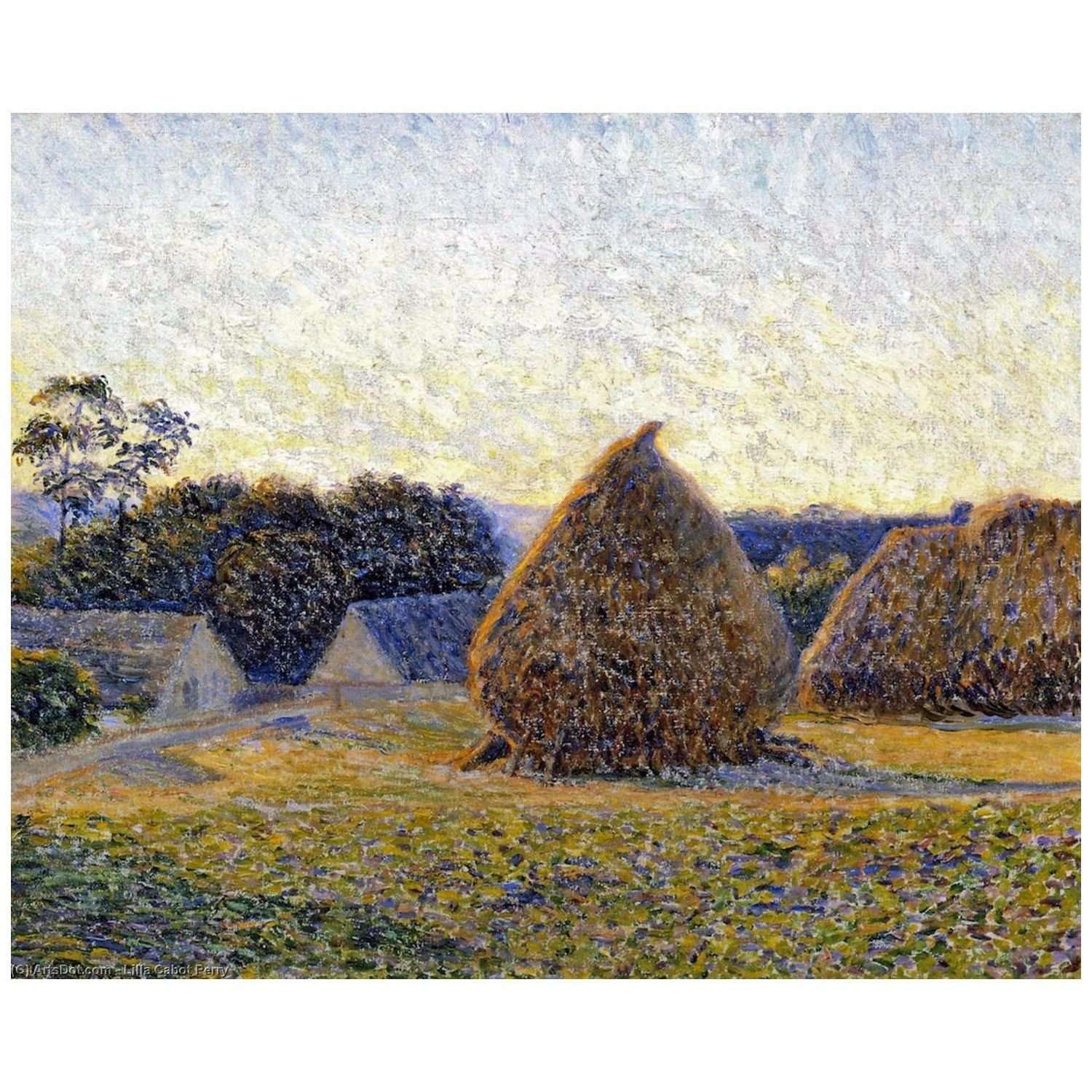  Lilla Cabot Perry. Haystacks, Giverny. 1896
