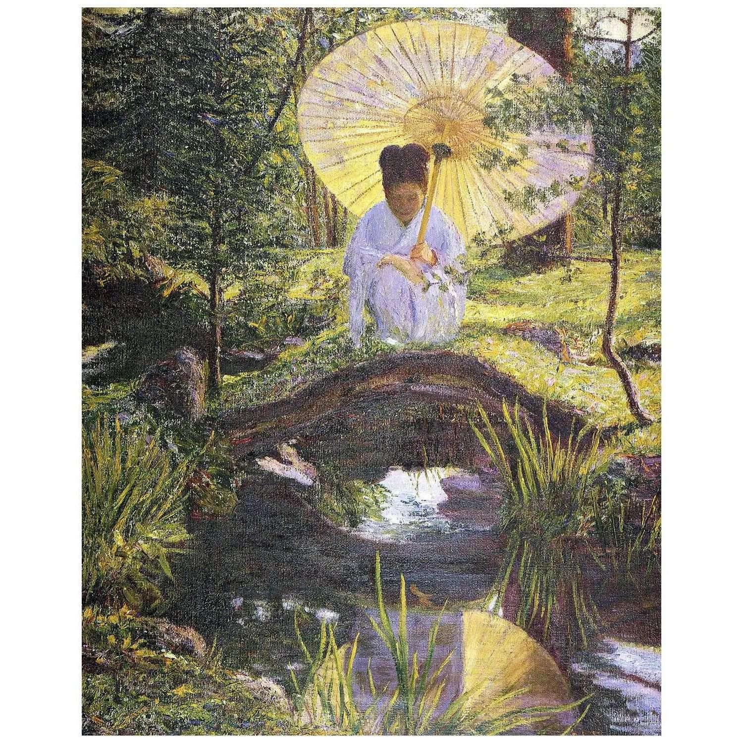  Lilla Cabot Perry. In a Japanese Garden. 1898-1901