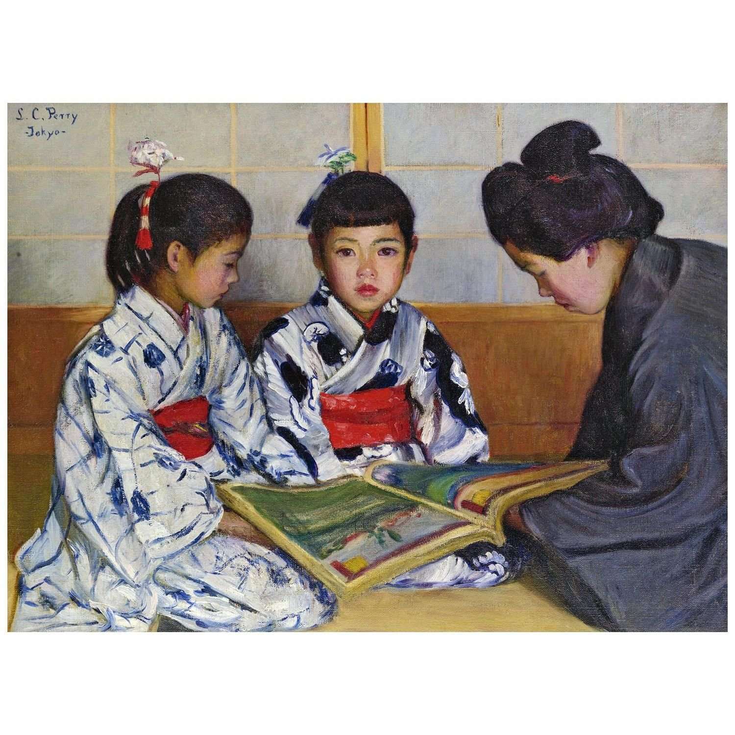  Lilla Cabot Perry. The Picturebook. 1900