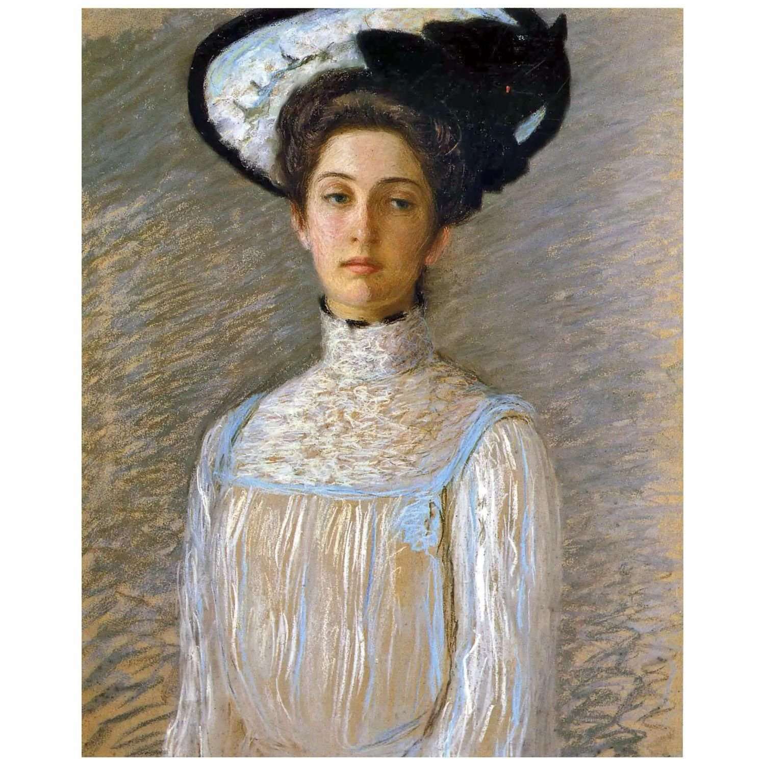  Lilla Cabot Perry. Alice in a White Hat. 1907