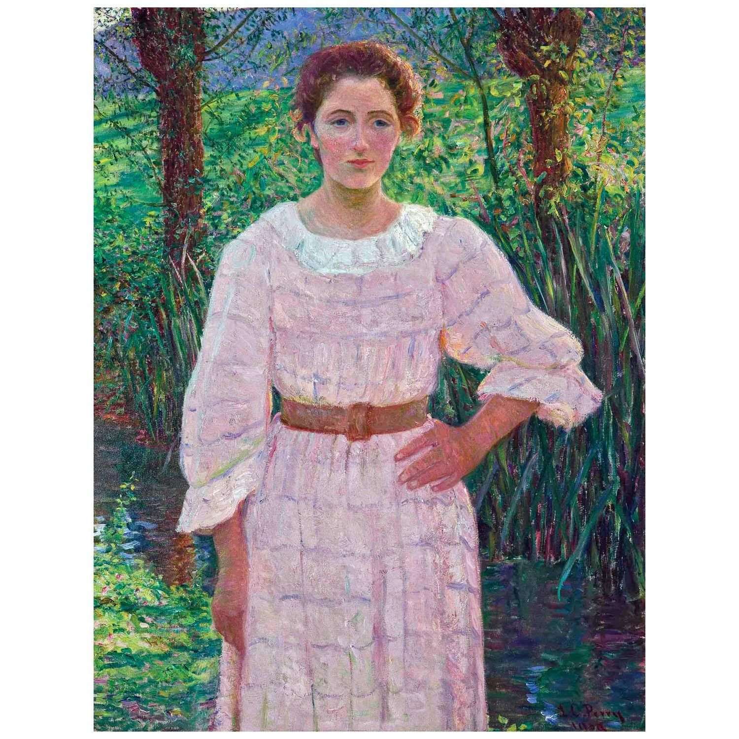  Lilla Cabot Perry. By the Brook, Giverny. 1909
