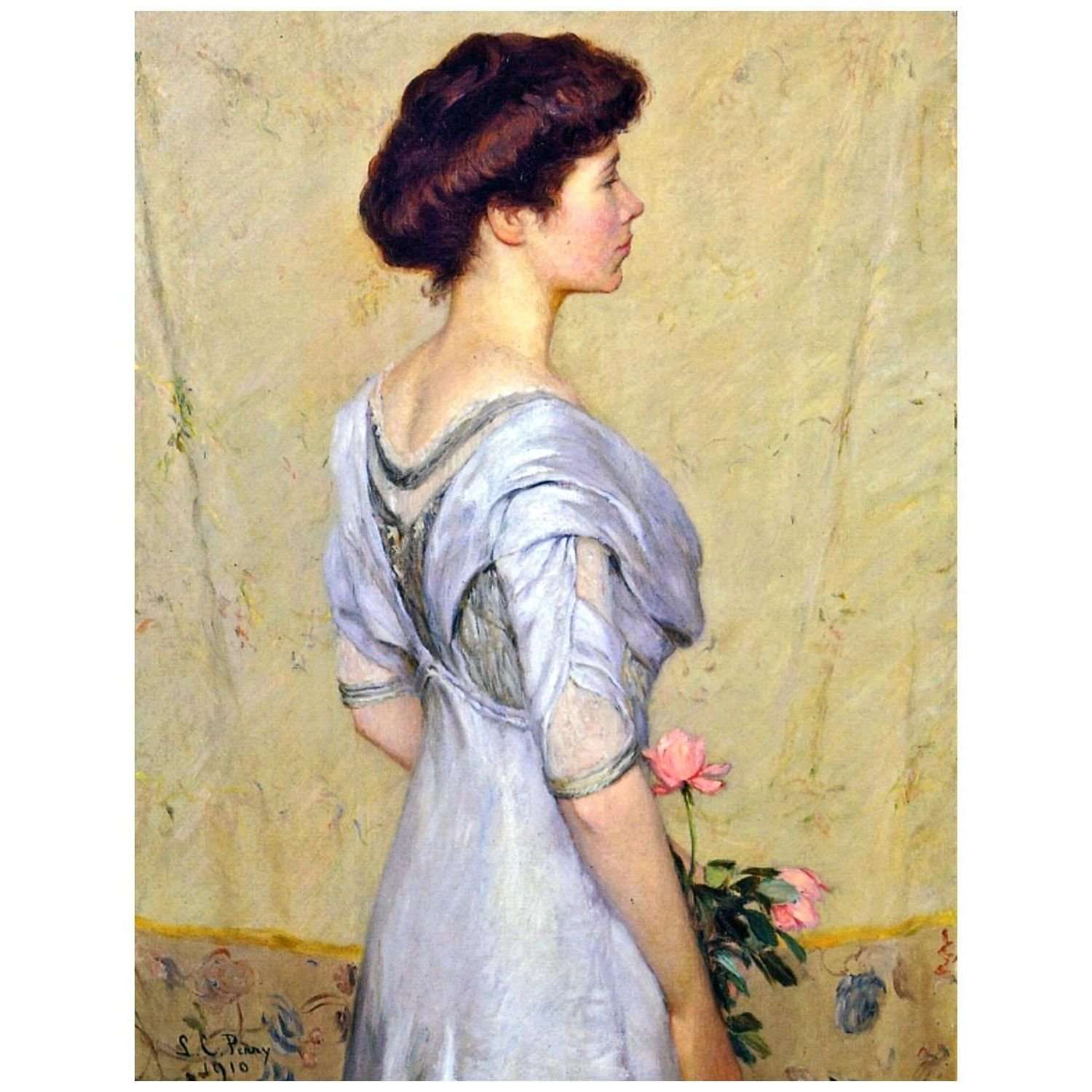  Lilla Cabot Perry. The Pink Rose. 1910