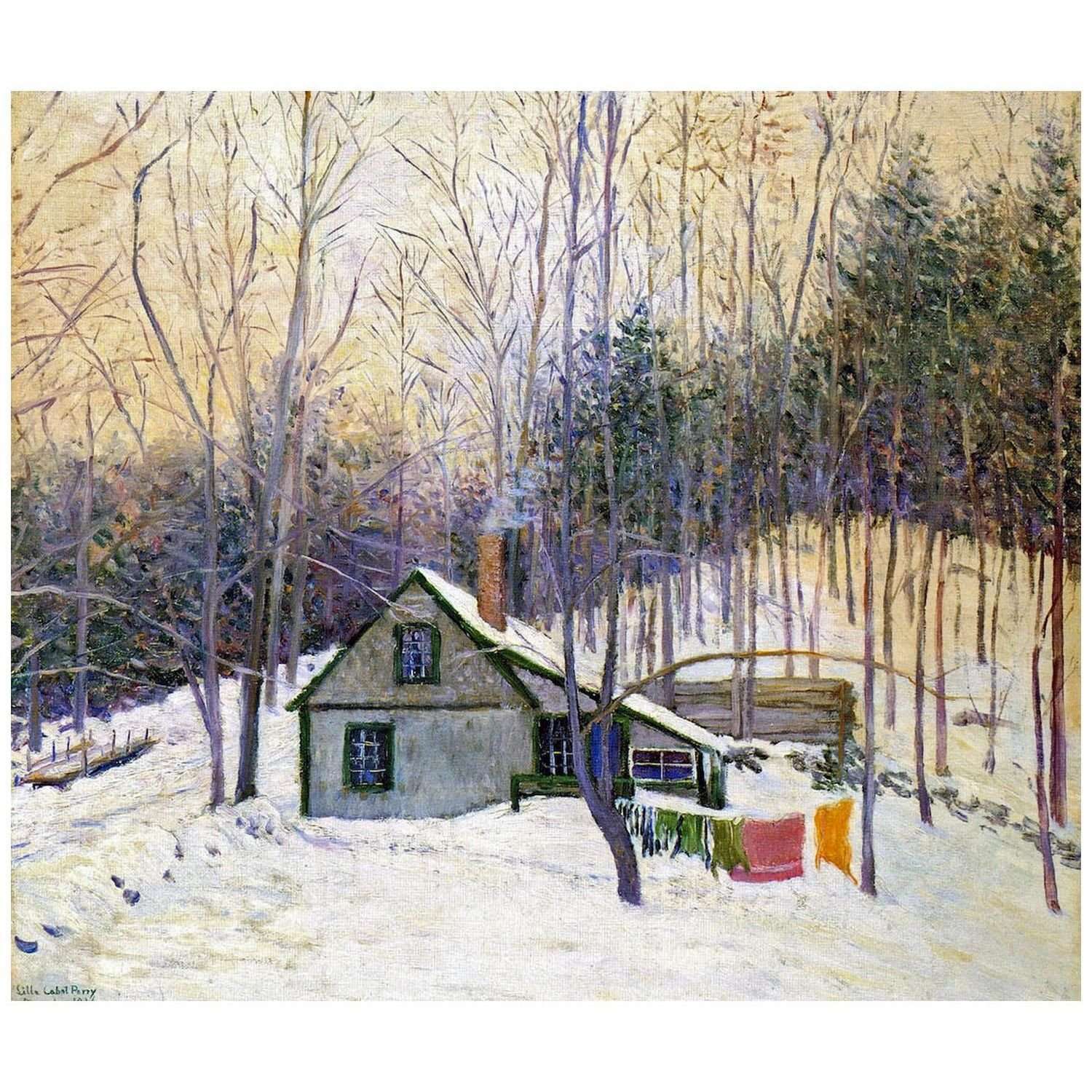  Lilla Cabot Perry. A Snowy Monday. 1926