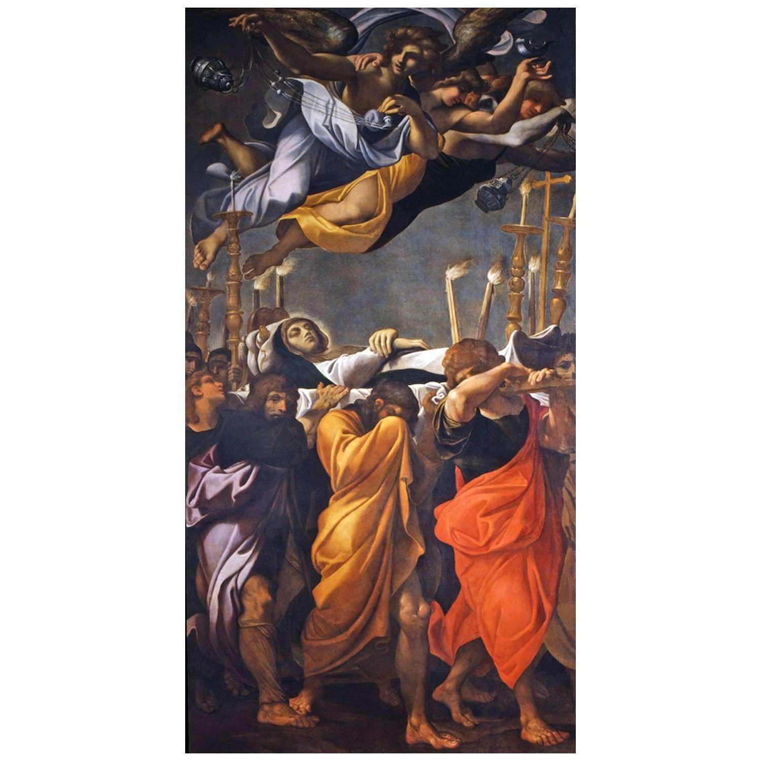  Lodovico Carracci. I funerali della Vergine. 1605. Galleria nazionale di Parma