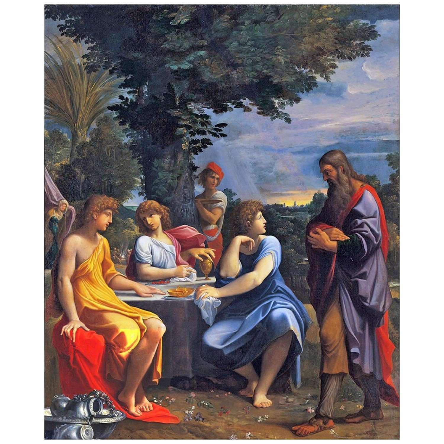  Lodovico Carracci. Abramo e tre angeli. 1610. Pinacoteca Nazionale di Bologna