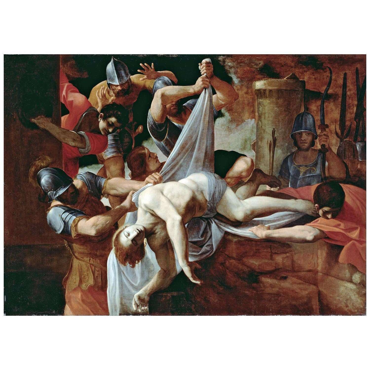  Lodovico Carracci. San Sebastiano nella Cloaca Maxima. 1612. Getty Center Los Angeles
