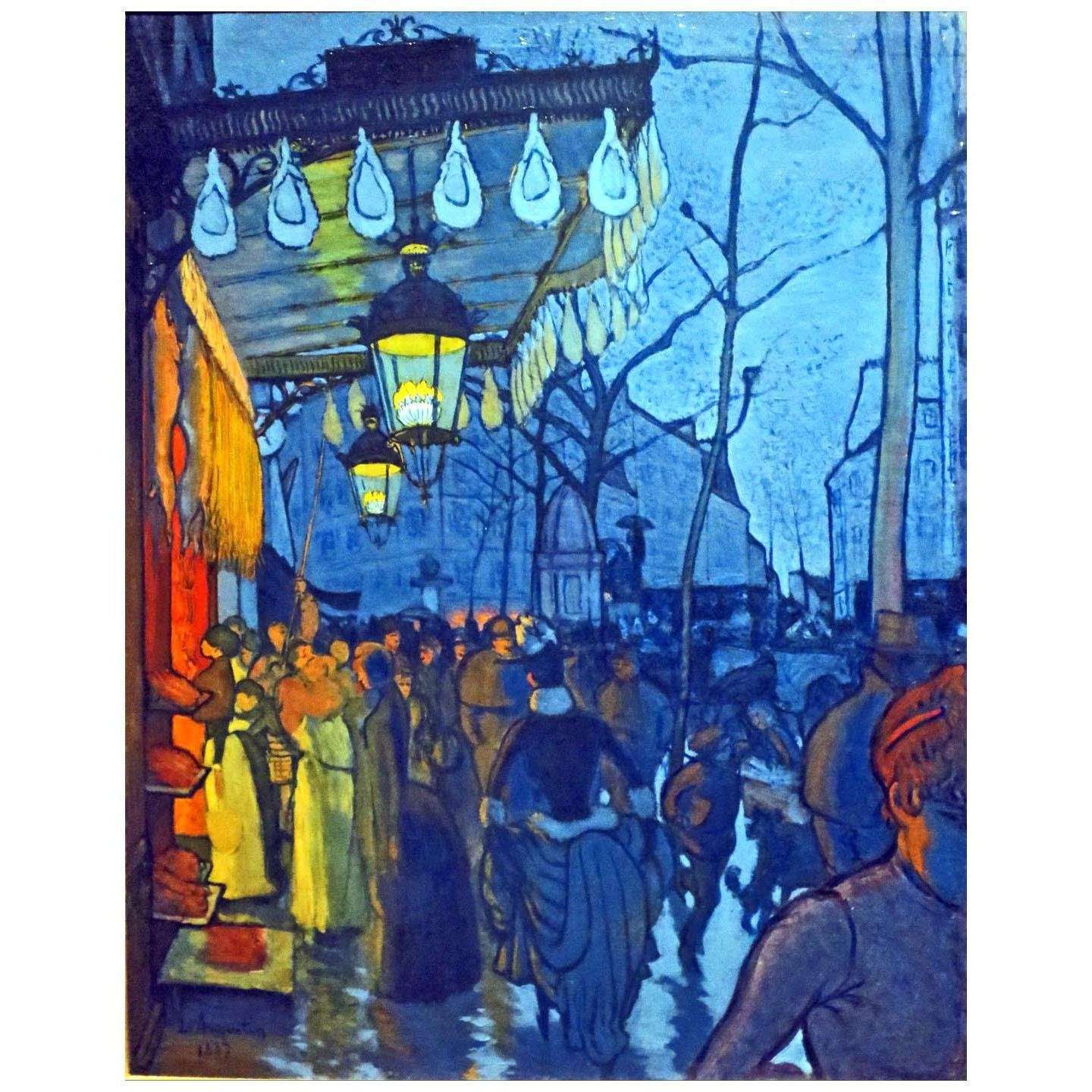  Louis Anquetin. Avenue de Clichy. 1887. Atheneum, Hartford