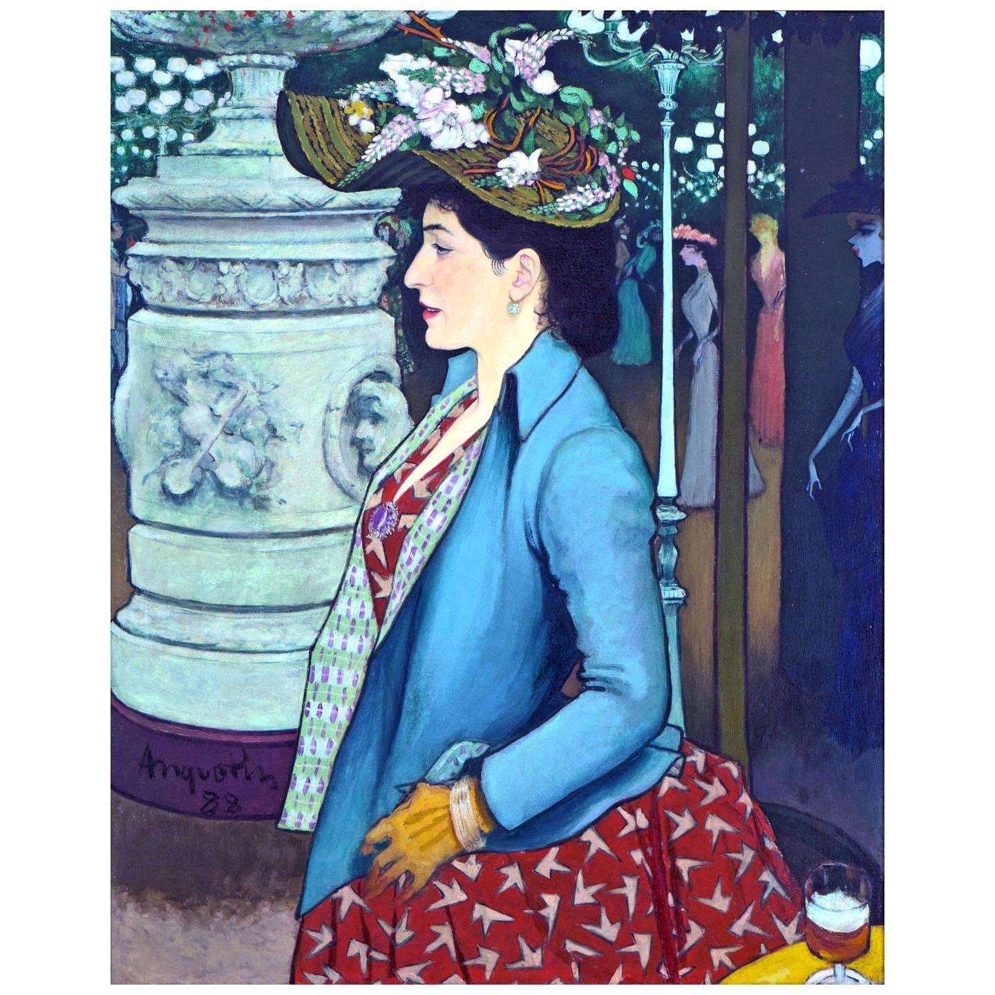  Louis Anquetin. ?l?gante ? l?lys?e Montmartre. 1888. Art Institute of Chicago
