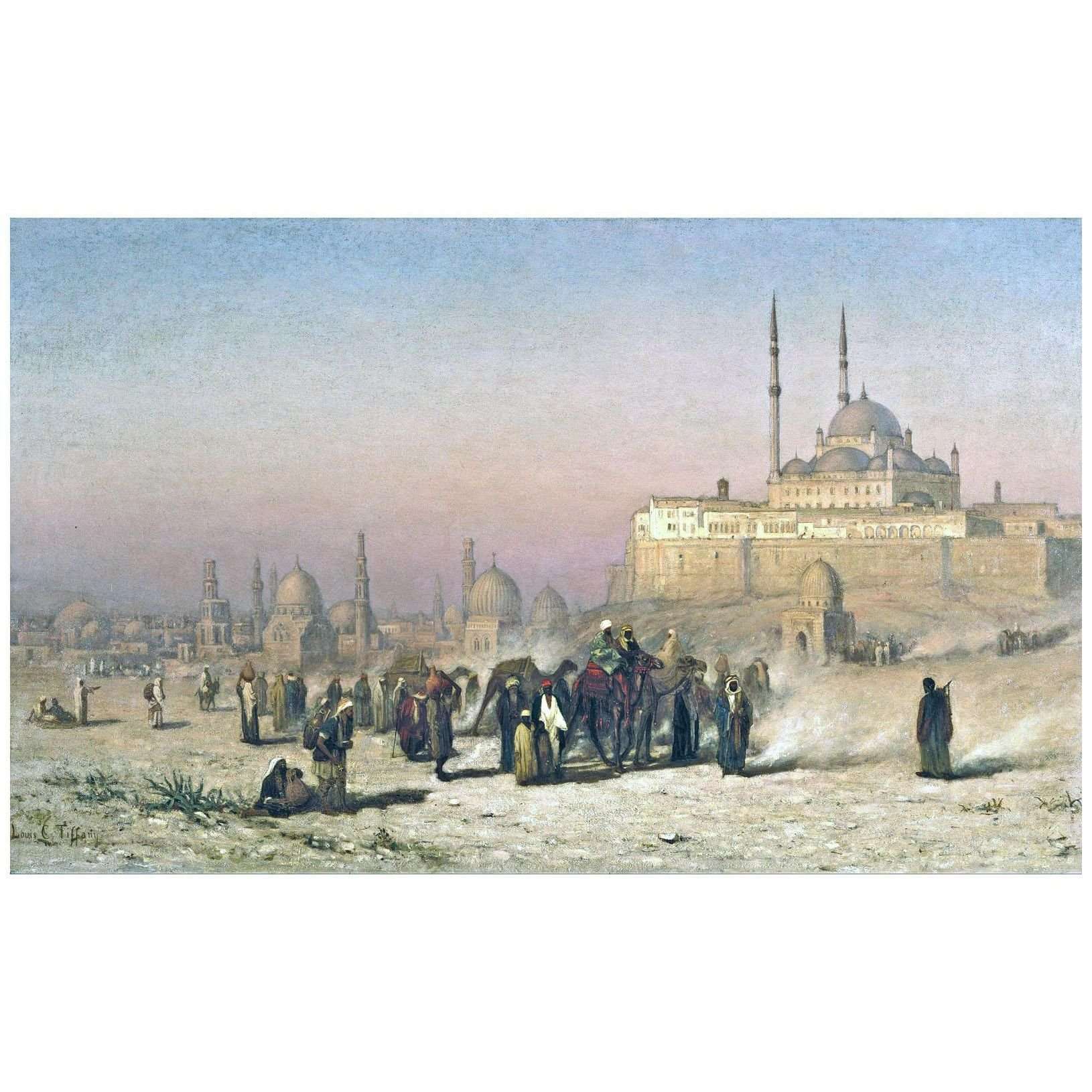   Louis Tiffany. On the Way between Old and New Cairo. 1872. Brooklyn Myseum
