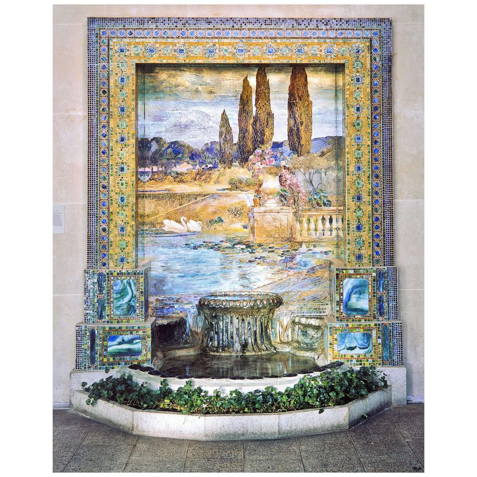   Louis Tiffany. Garden Landscape. 1905-1915. Metropolitan Art Museum NY