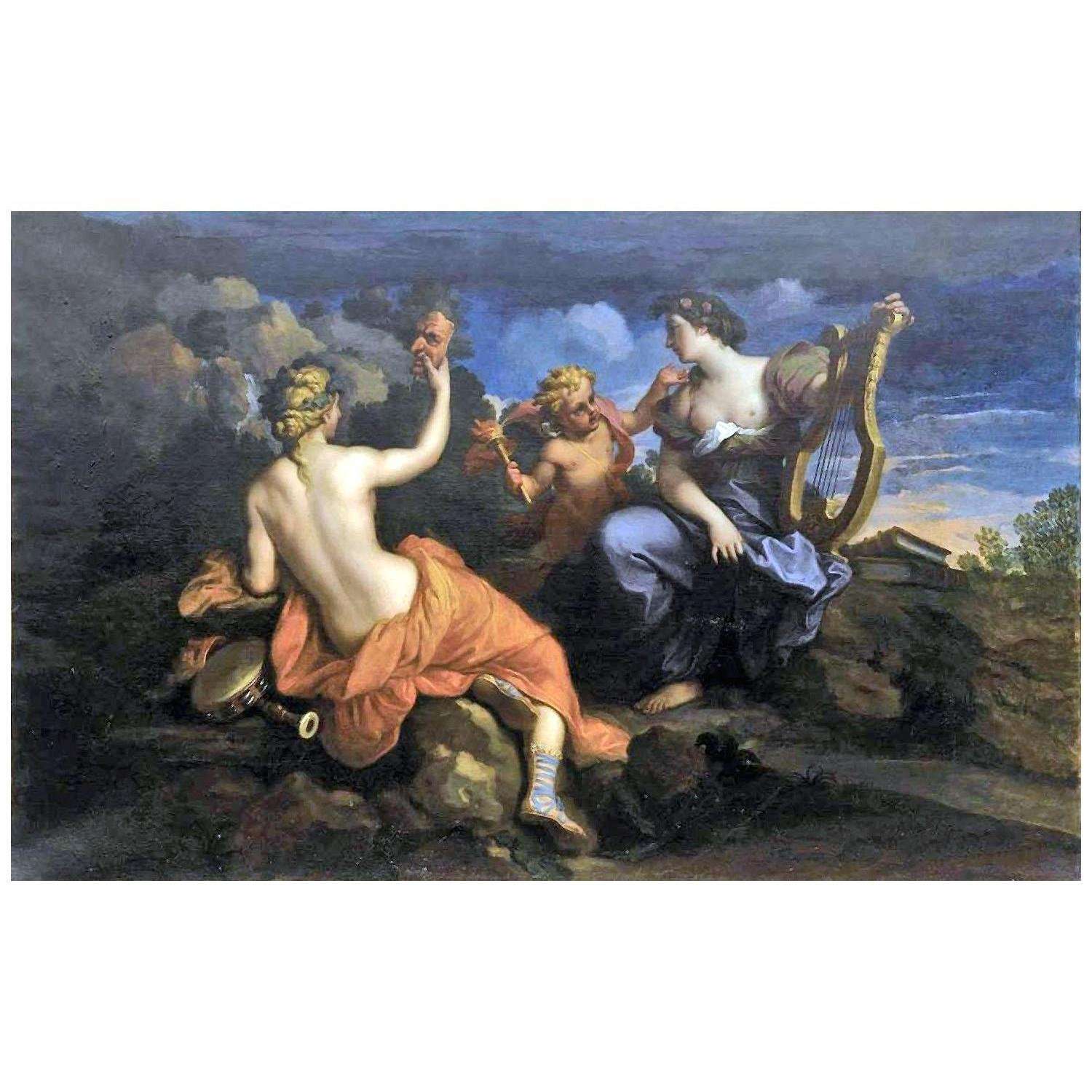  IILouis de Boullogne. Thalia et Erato. 1680. Chateau de Fontainebleau